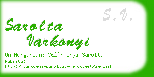 sarolta varkonyi business card